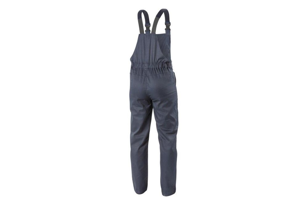 Arbeitslatzhose Herren marineblau/blau Gr. 3XL (58) Högert Technik, 100% Polyester, elastisch, viele Taschen – FABIAN Latzhose Berufsbekleidung
