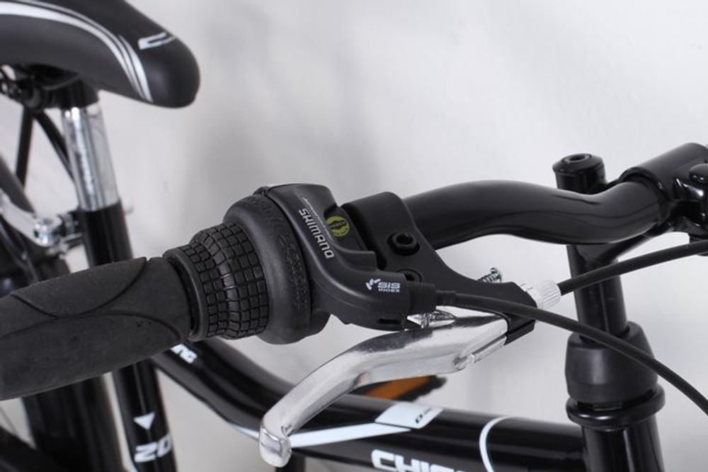 20 Zoll Jungenfahrrad SHIMANO 6 Gang 20" Fahrrad Schwarz mit Beleuchtung TMX