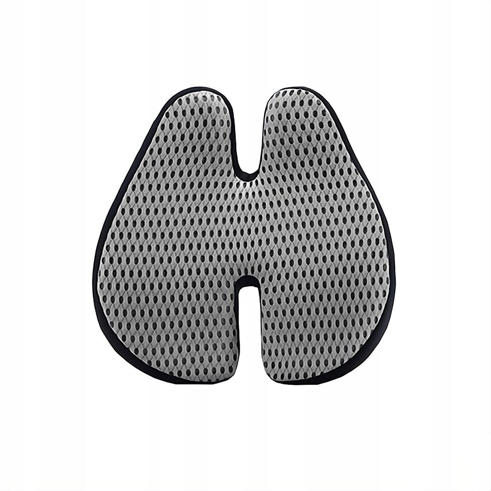 Lendenkissen aus Memory-Schaum für Bürostuhl & Autositz - Lordosenstütze Kissen Orthopädisches Rückenstütze - GRAU Ergonomisches Rückenkissen 40x43