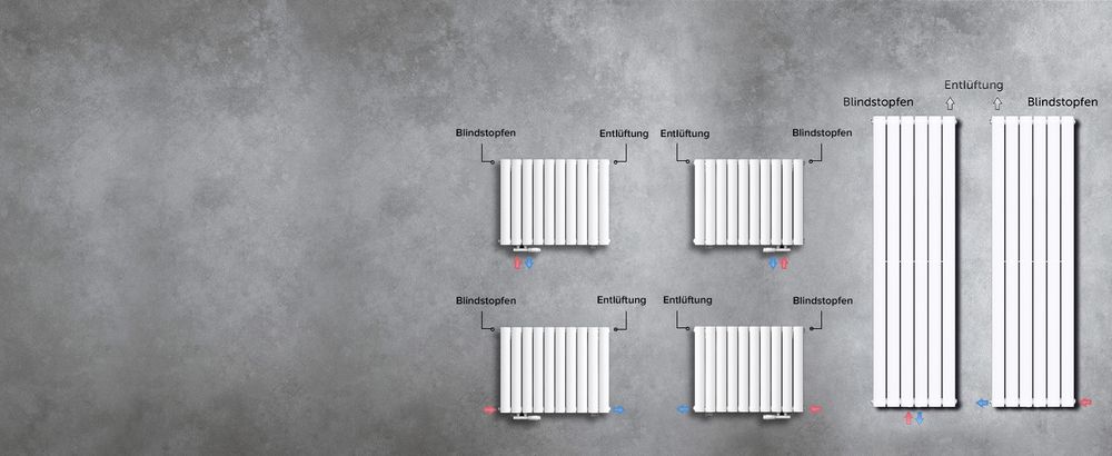 doporro Design Badheizung 160x61cm Anthrazit Paneelheizkörper Einlagig Vertikal Mittelanschluss Badheizkörper Ohne Heizstab FV