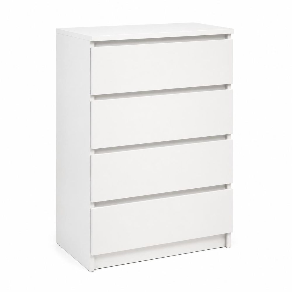 Weiße Kommode Bella 4 mit vier Schubladen, 60 cm breit