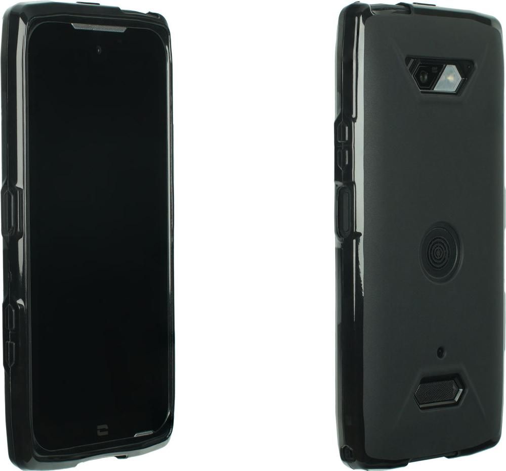 caseroxx Schutz-Hülle TPU-Hülle kompatibel mit Crosscall Core-Z5, Gummi Handy Tasche schwarz Displayschutzfolie