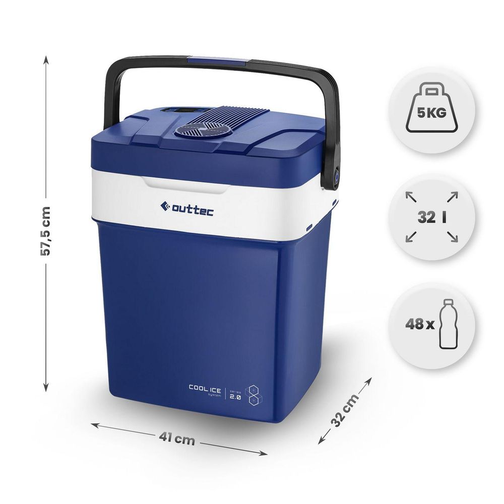 Outtec Kühlbox 32L, 5kg, 41x32x57,5 cm, für 48 Flaschen