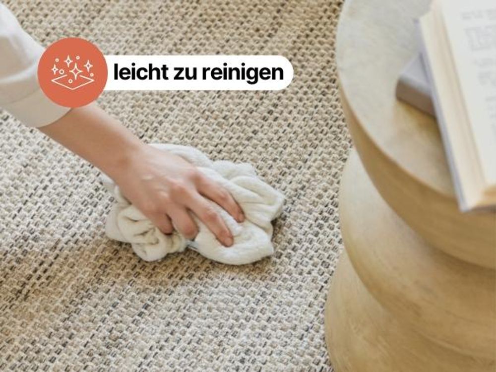 Tapiso HAND MADE Teppich LONI flach, pflegeleicht, Wolle & Baumwolle, modern 200 x 300 cm