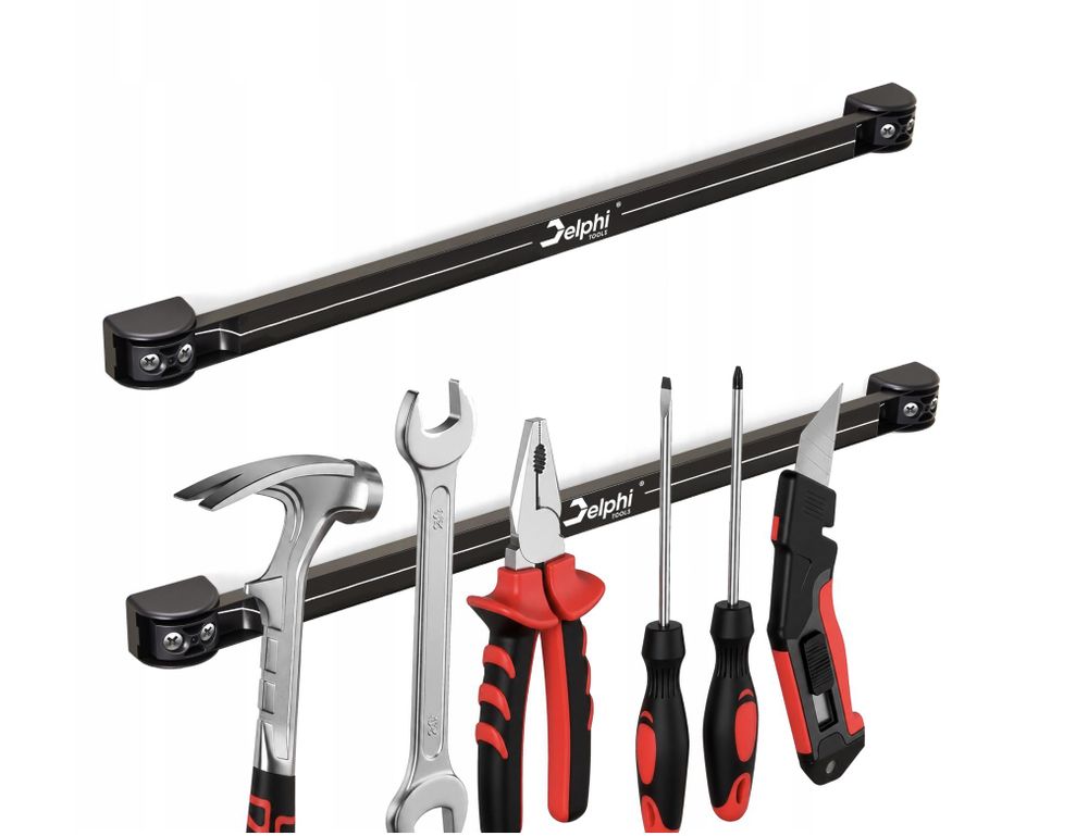 Delphi Tools - Magnetleiste - Werkzeughalter - Werkzeugleiste - Werkstattzubehör - 6x 50 cm - 13 kg Tragkraft