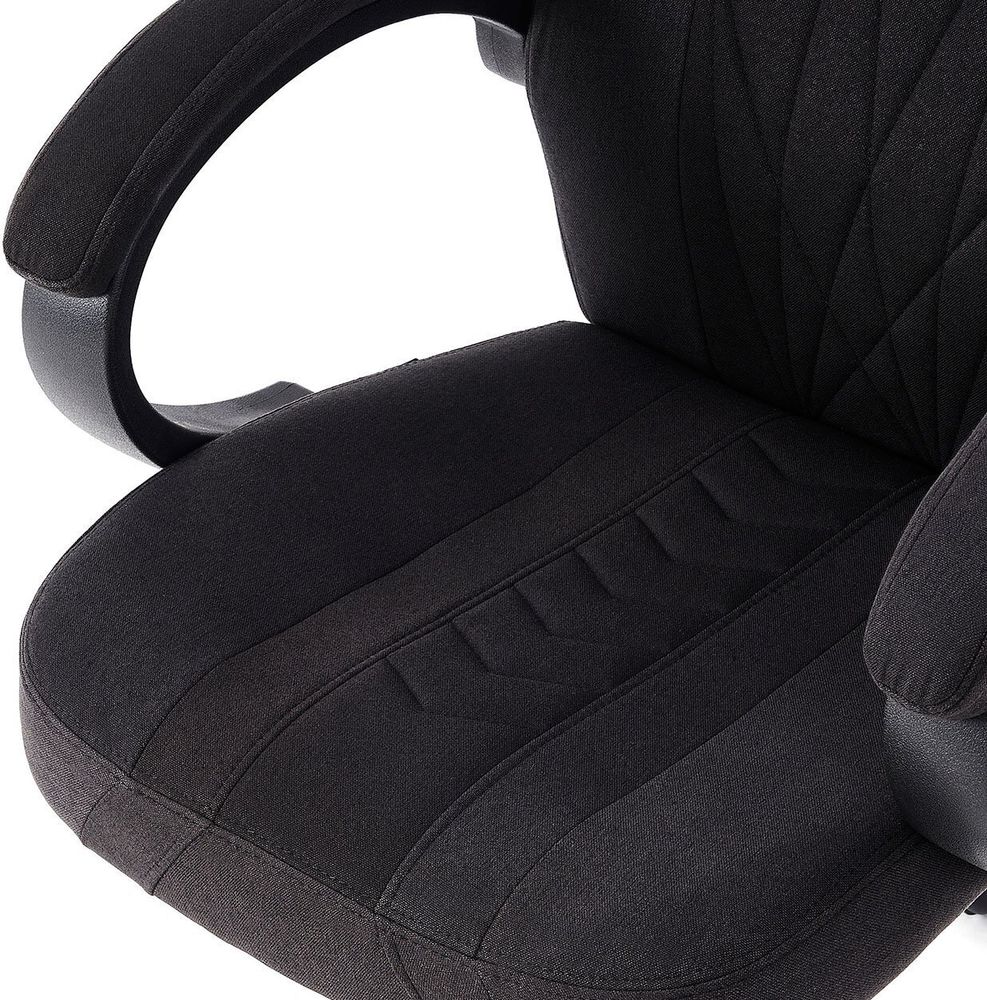 SENSE7 Prism Gaming Stuhl Stoff Schwarz - Ergonomischer Bürostuhl PC Schreibtischstuhl Zockerstuhl Wippfunktion Gamer Stuhl 120kg HDF™-Gewebe