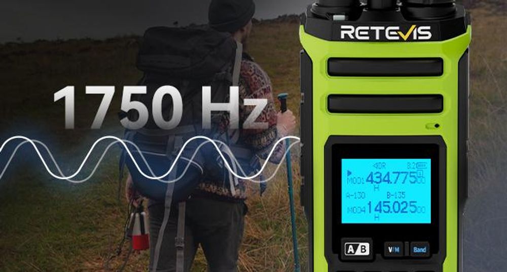 Retevis A3 Funkgerät, Walkie Talkie, Quadband-Amateurfunk, AM/SSB/FM/AIR-Modi, Dual Channel, 2500 mAh, mit Einstellbarer Leistung, für Jagd, Camping