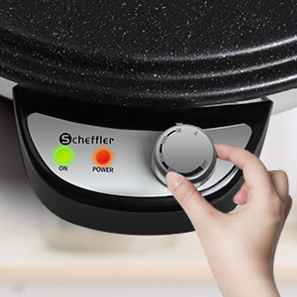Scheffler Fladenbäcker Sac Tava Yufka Katmer Crepe Maker 2300W 50cm Antihaft Neu