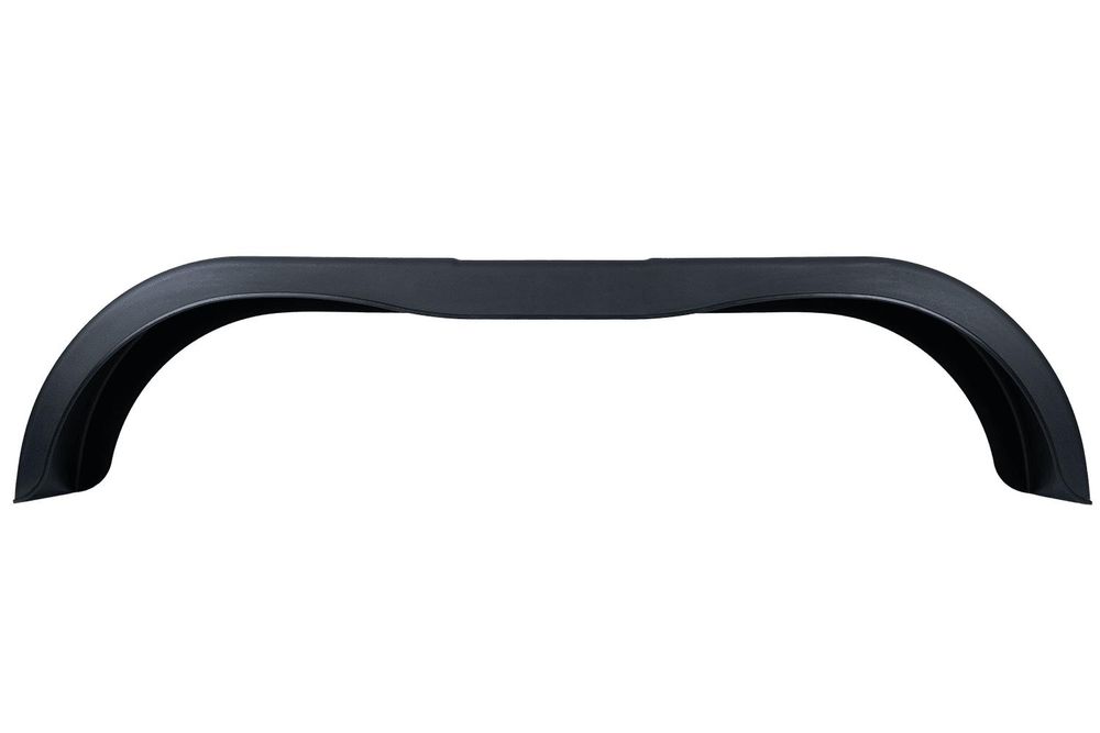 DOMAR D20522 Tandem-Kotflügel 13-14 Zoll aus Kunststoff für Pkw-Anhänger 1500x220 mm als stabiler schwarzer Radkasten