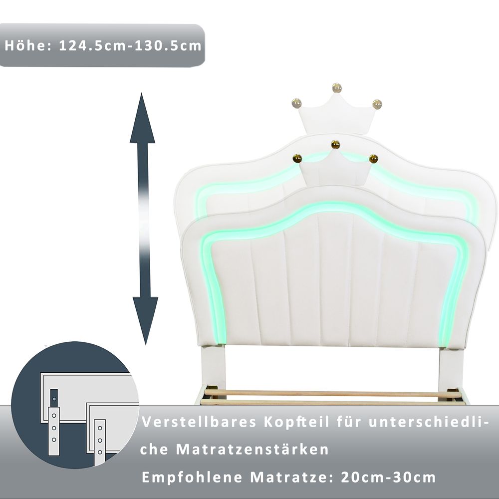 Kopfteil mit led