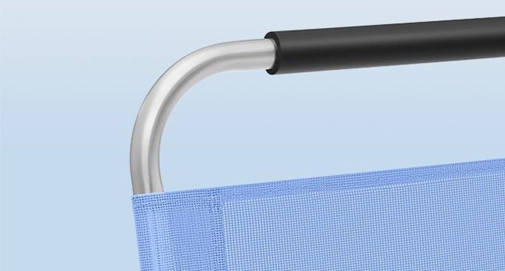 SONGMICS Strandstuhl mit Armlehnen tragbarer Klappstuhl Rückenlehne 4-stufig