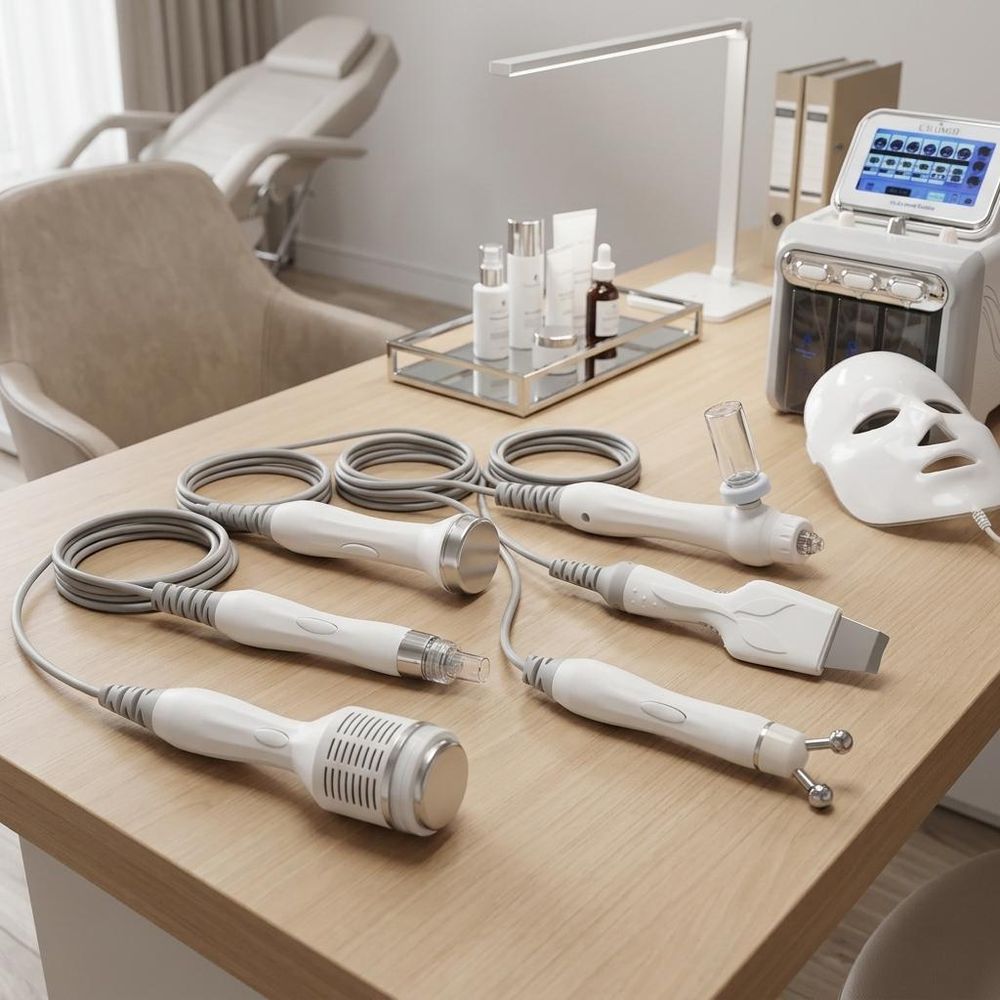 Hydradermabrasie 7-in-1 Schoonheidsapparaat - Waterstof Reiniging, Zuurstofinfusie, Cavitatie