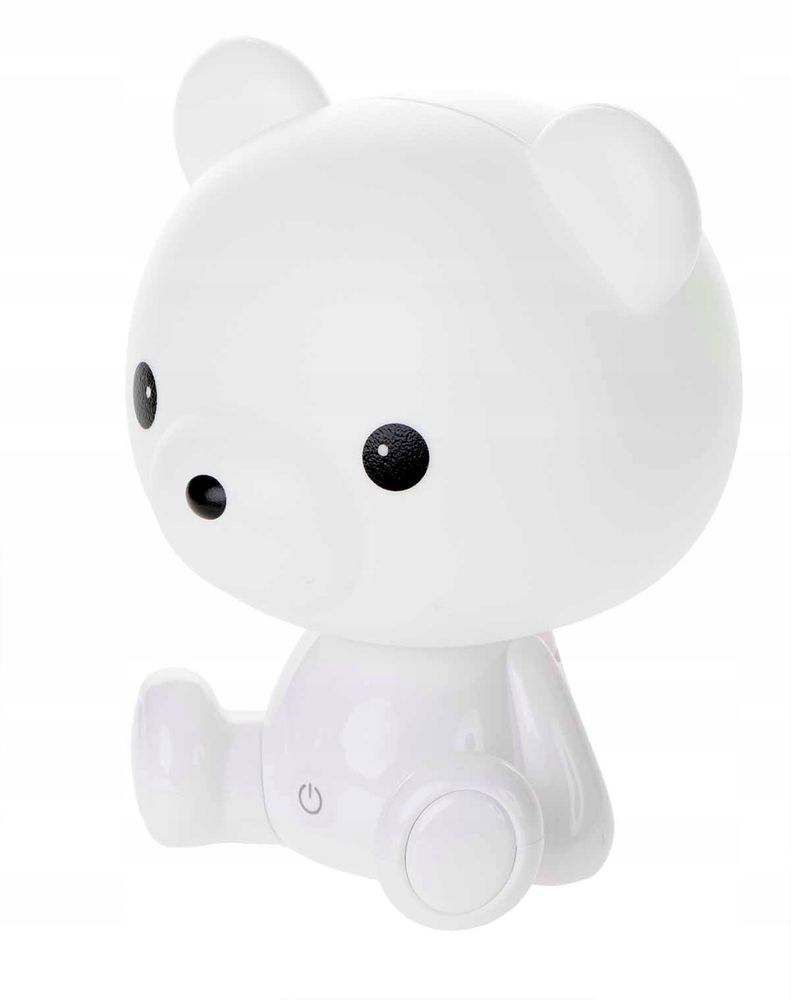 Nachtlicht für Kinder Schlafzimmer Baby Nachtleuchte Led  3 Lichthelligkeit Nachtlampe Nachttischlampe Bärenlampe Dimmbar USB-Aufladbar Weiß Retoo
