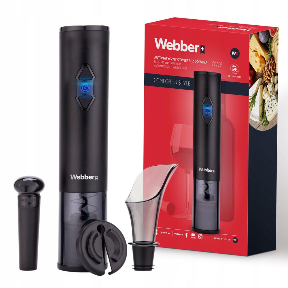 Automatický otvírák na víno Webber OW6 s příslušenstvím