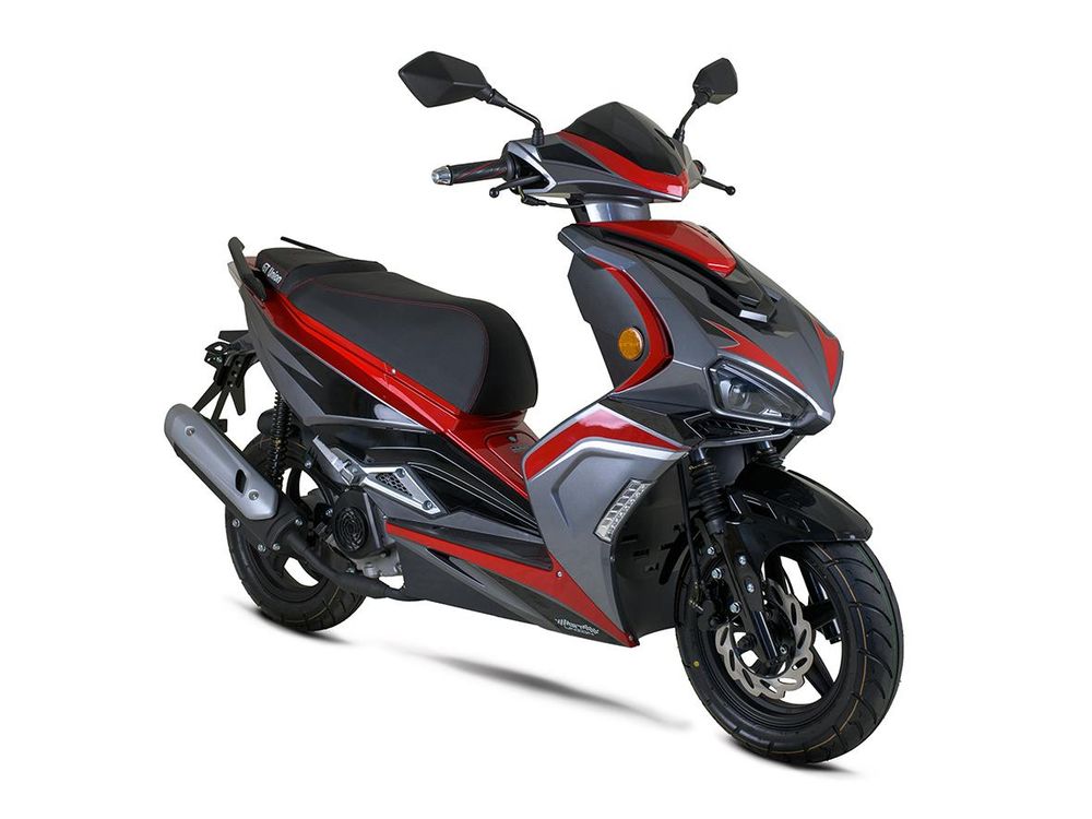 Motorroller Striker 50 ccm 45km/h, Euro 5, rot GT Union