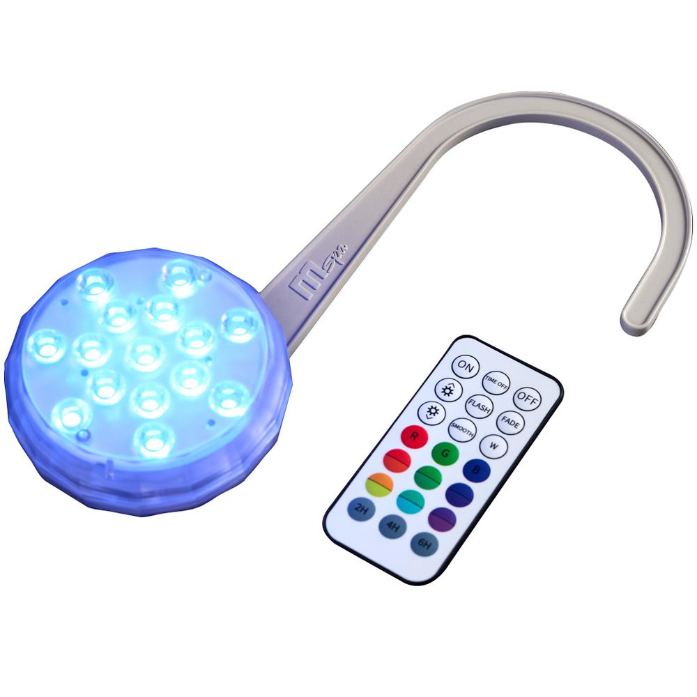 MSpa Unterwasserlicht | Unterwasserbeleuchtung - RGB LED Licht - mit Fernbedienung - 16 Farben - 4 Beleuchtungsmodi - Unterwasserleuchte - Wasserdicht