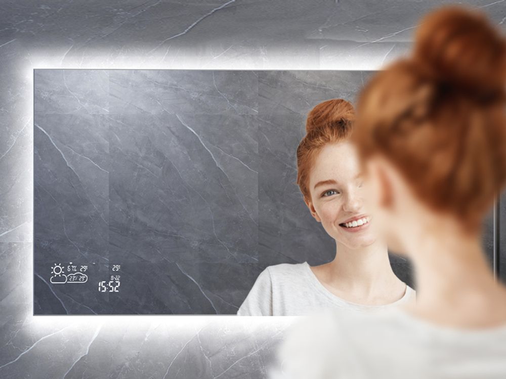Heidenfeld HF-HS200, Infrarot-Heizlüfter, IP54, Drinnen, Wand, Spiegel, Aluminium