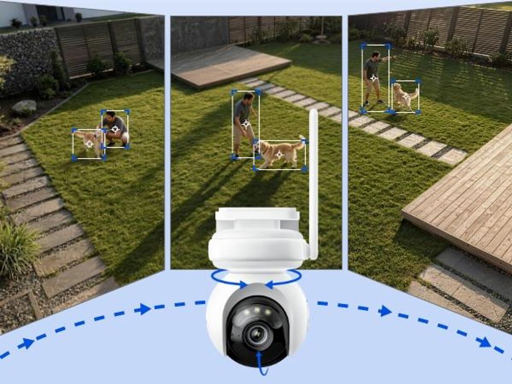 Reolink Altas PT Ultra+Solarpanel, 4K 8MP WiFi 6 Akku Überwachungskamera, 360° PT Auto-Tracking, ColorX Nachricht, 10s Voraufzeichnung, KI Erkennung