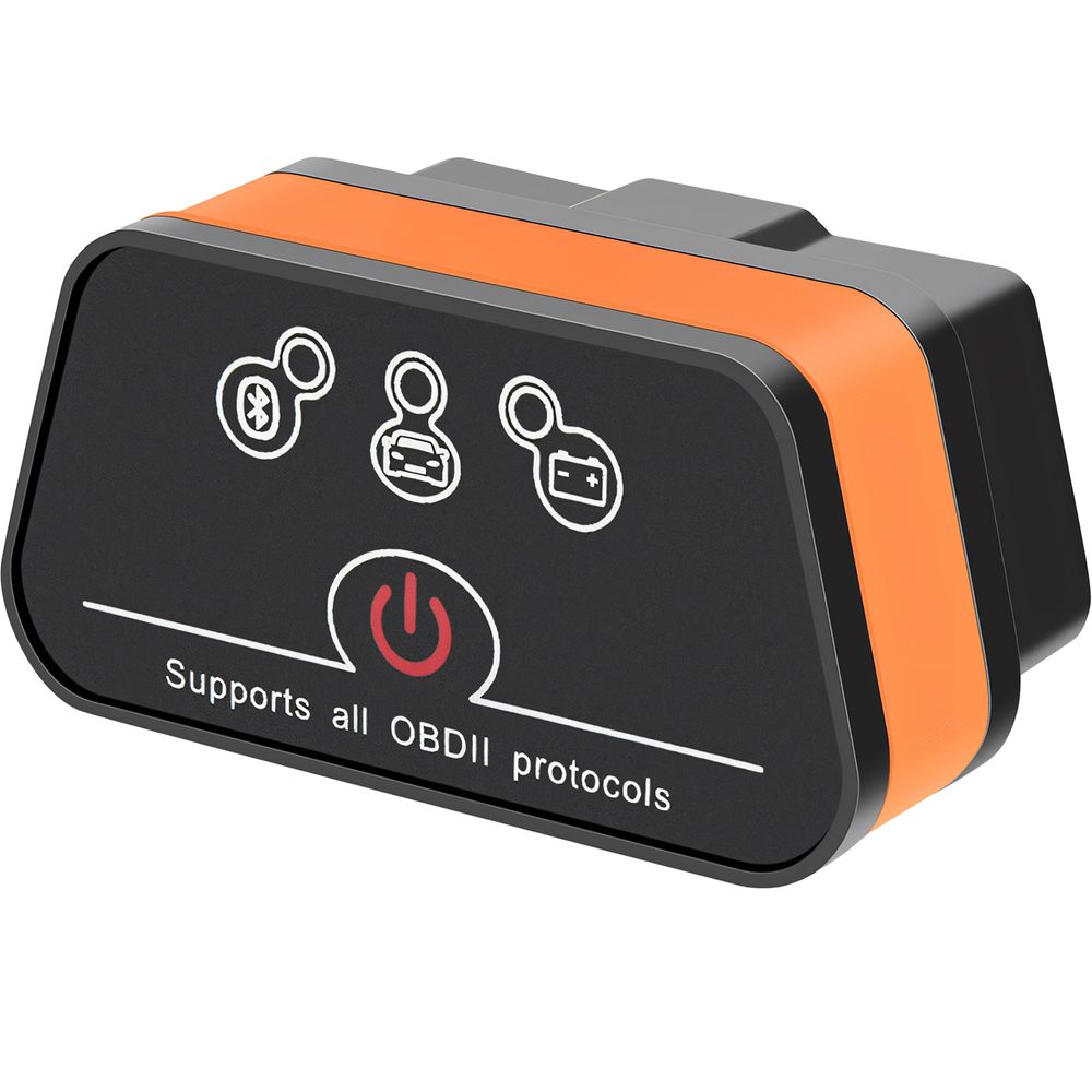 OBD2 Diagnosegerät mit Bluetooth & Auslesegerät – ELM327 v2.2 Fehlercodeleser für Motor, Getriebe, ABS & SRS, Echtzeitdaten Alle KFZ Retoo