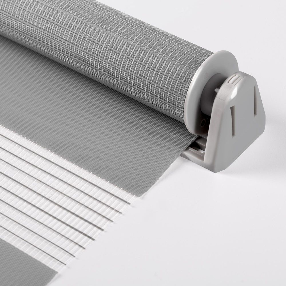 Sonello Doppelrollo Klemmfix ohne Bohren Duo Rollo Klemmrollo Sonnenschutzrollo Fensterrollo für Fenster & Türen Zebrarollo Seitenzugrollo 60cm x 100cm Schwarz