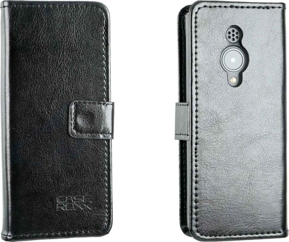 caseroxx Handy Hülle Tasche kompatibel mit Nokia 150 (2023) Bookstyle-Case Wallet Case – Frontalansicht