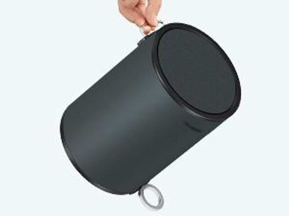 SONGMICS Mülleimer, Kosmetikeimer, 3 Liter, Mülleimer Bad, Grüngrau