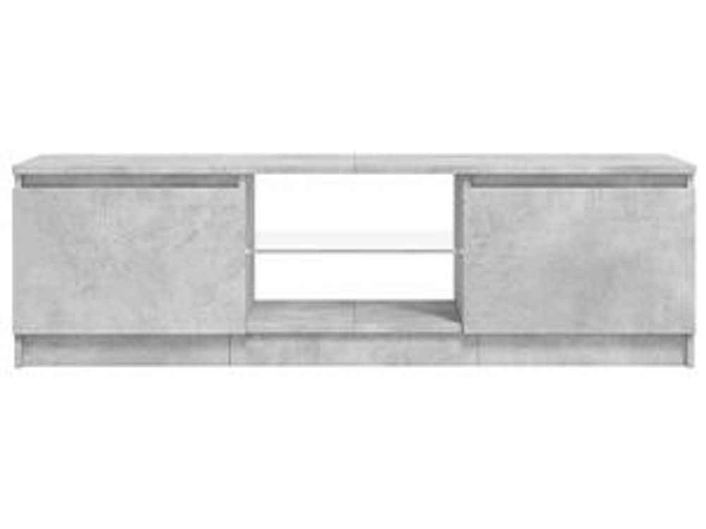 Mobile TV con luci LED grigio cemento 120x30x35,5 cm