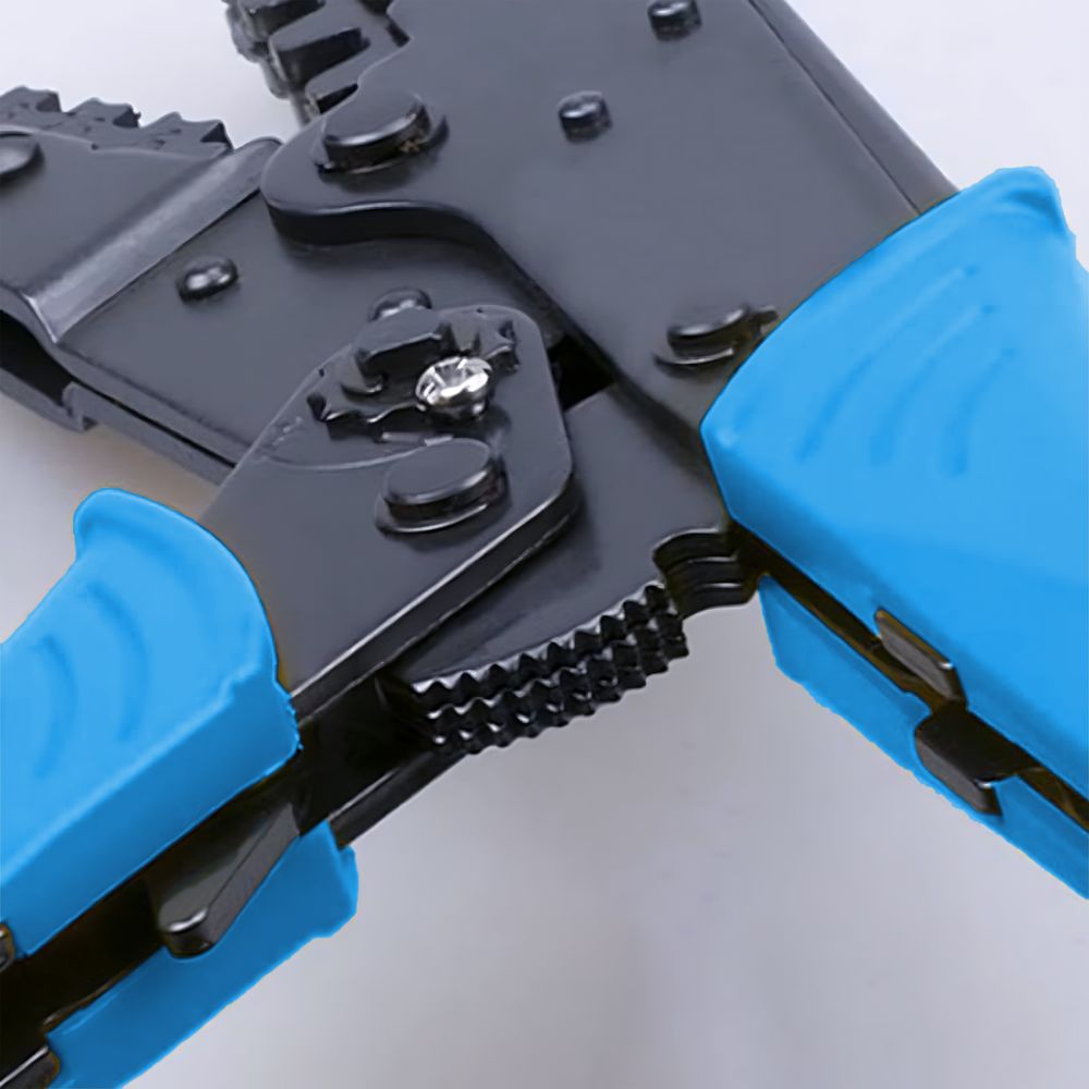 Crimpzange Kabelschuhe Crimp Zange Aderendhülsen Kabelschuhzange für 2,56mm² Kabelschuh Zange für Isolierte Kabelschuhe Solar Kabel Blau Retoo