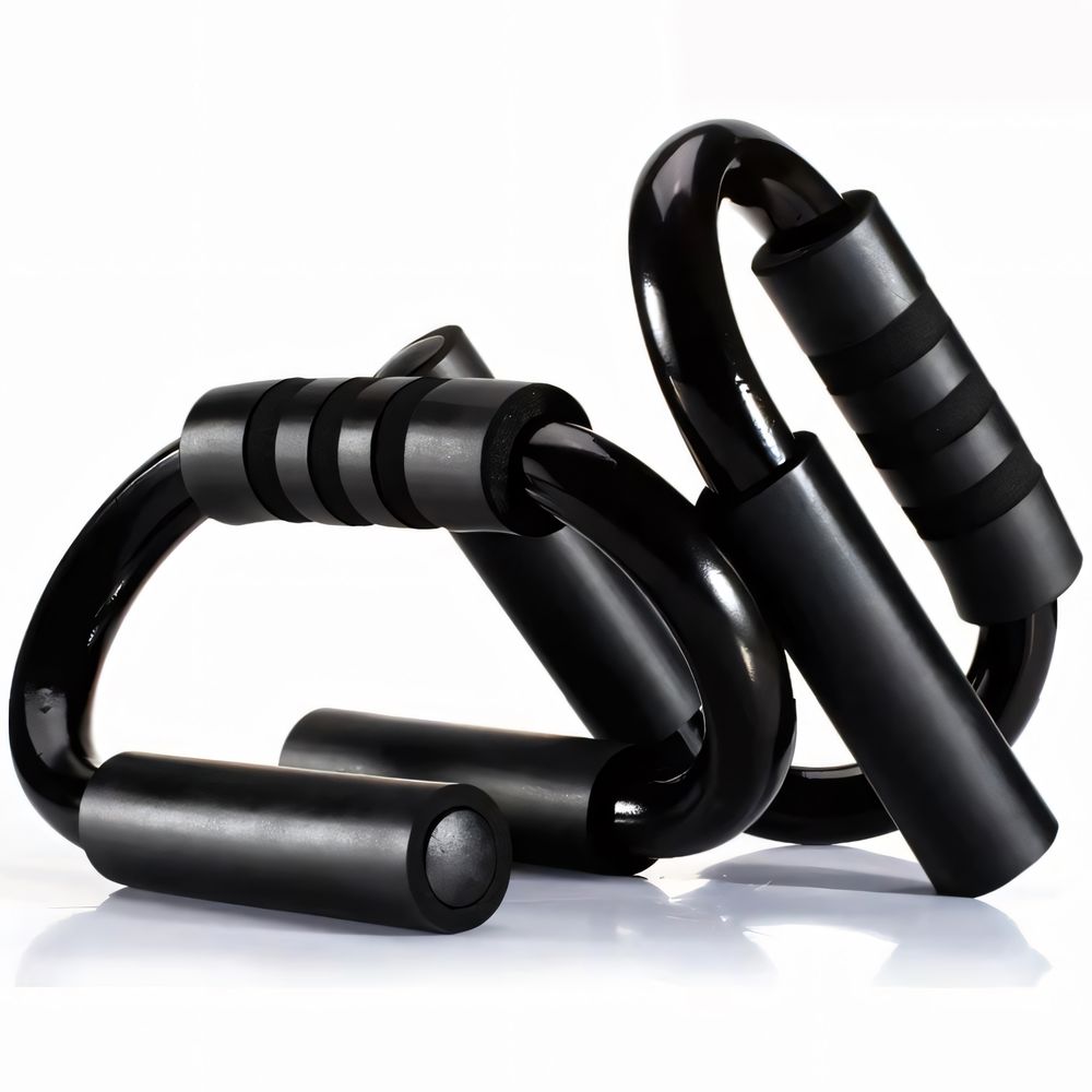 Liegestützgriffe 2er Set, Rutschfest Push Up Griffe, Push up Bars, Parallettes Liegestützen für Muskeltraining und Krafttraining, Stahl Retoo