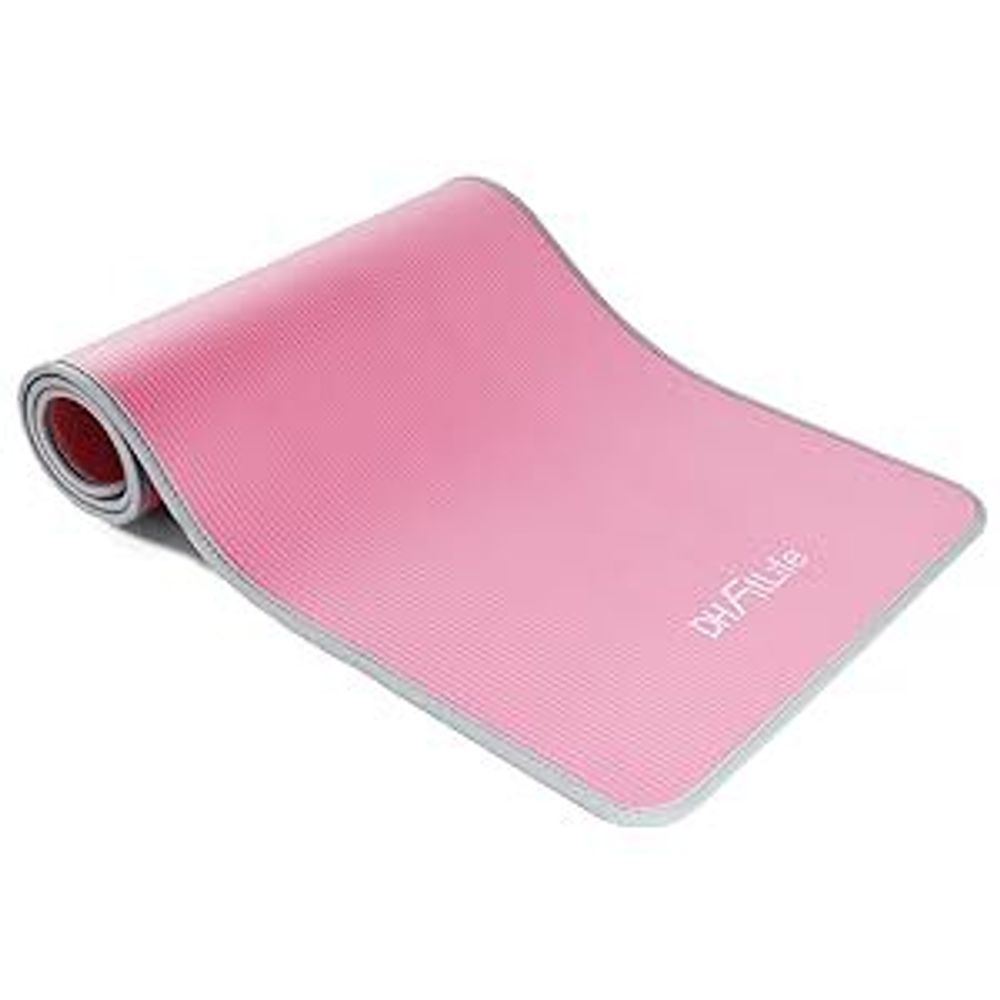 DH FitLife mata treningowa mata fitness, mata sportowa 183*61*1 cm, mata gimnastyczna wyjątkowo odporna na rozdarcia, mata do jogi antypoślizgowa i gruba, mata treningowa (różowa)