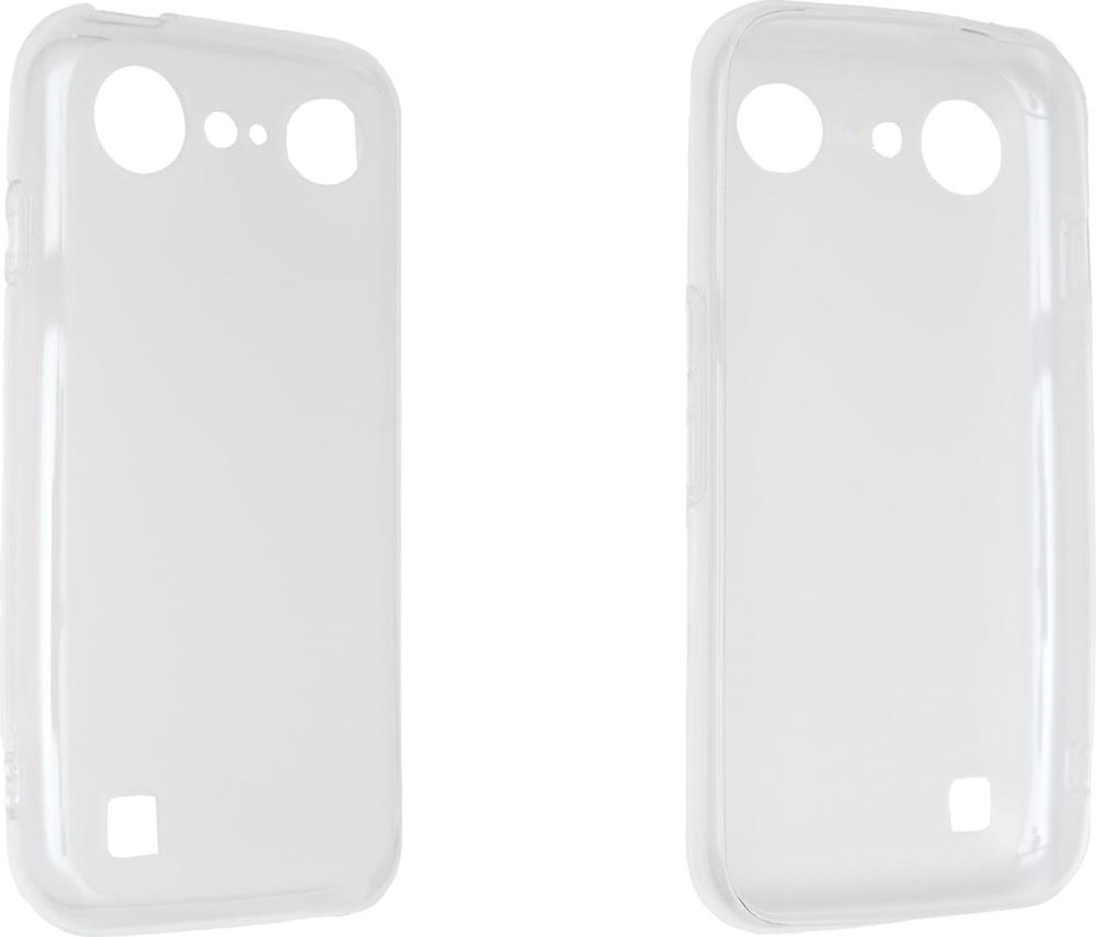 caseroxx Schutz-Hülle TPU-Hülle kompatibel mit Doro Aurora A10 / A11, Gummi Handy Tasche weiß-transparent