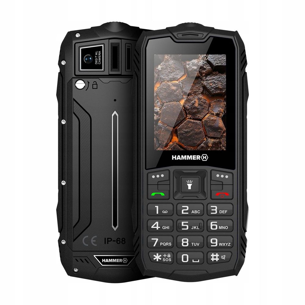 HAMMER ROCK LTE (Black) Dual SIM 2.4" IPS 240x320/128MB/48MB RAM/microSD/LTE