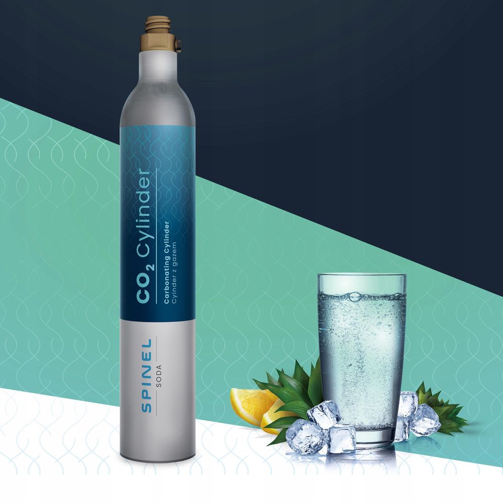 Spinel Soda BubbleON Wassersprudler Set mit Flasche CO2 Weiß