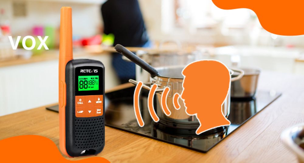 Retevis RT649 Walkie Talkie set, IP65 Wasserdichtes Funkgerät für draußen, PMR446, 16 Kanäle, VOX, LED Taschenlampe, für Outdoor-Aktivitäten