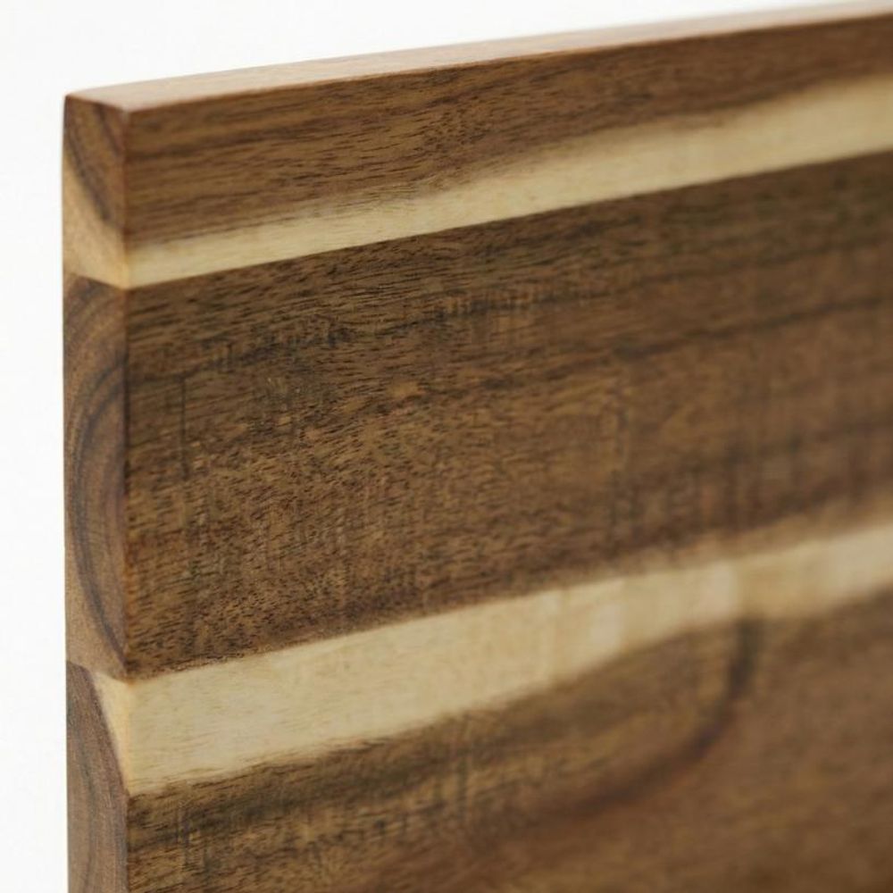 WELLHAUS Magnetischer Ständer für Küchenmesser, Doppelseitig, aus Holz