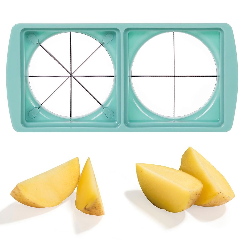 Genius Nicer Dicer Fusion Smart Set 16 Teile - Gemüseschneider & Spiralschneider zum Gemüse schneiden mit Twist, Slicer, Julietti aus TV-Werbung