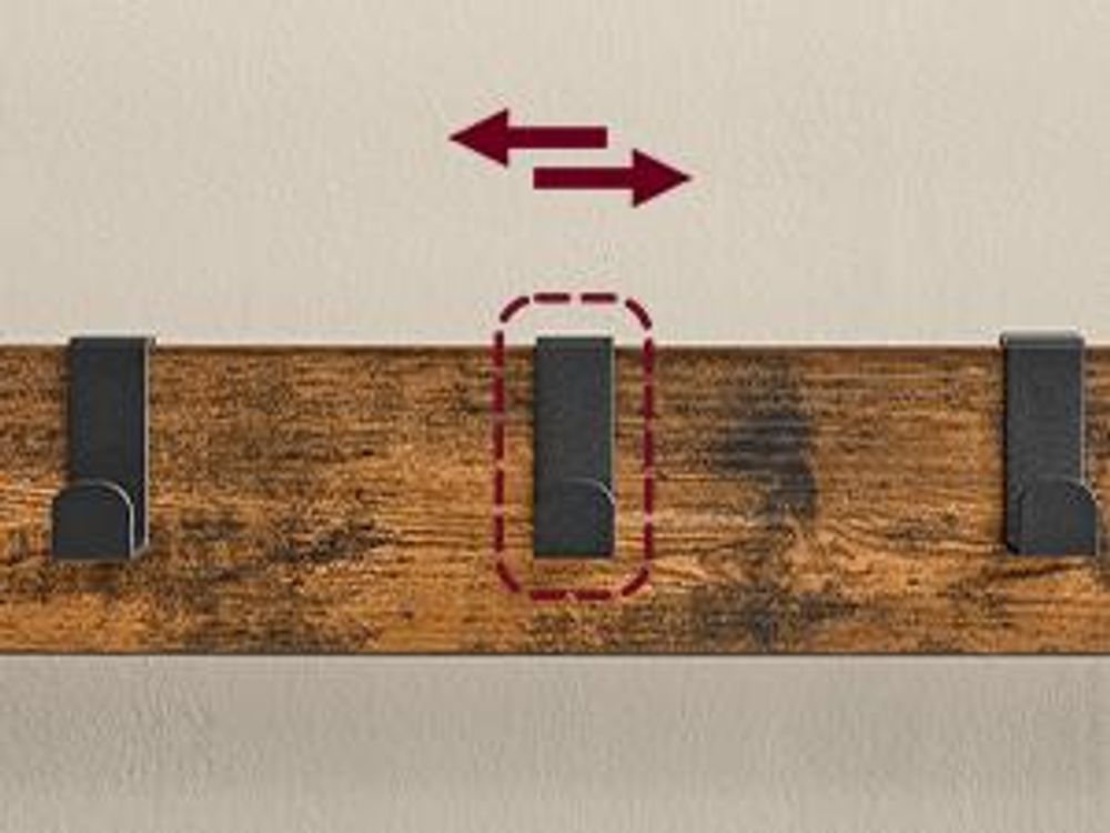 VASAGLE Garderobenständer, Garderobe mit Schuhbank, Kleiderständer, Kleiderstange, 9 abnehmbare Haken 411/421