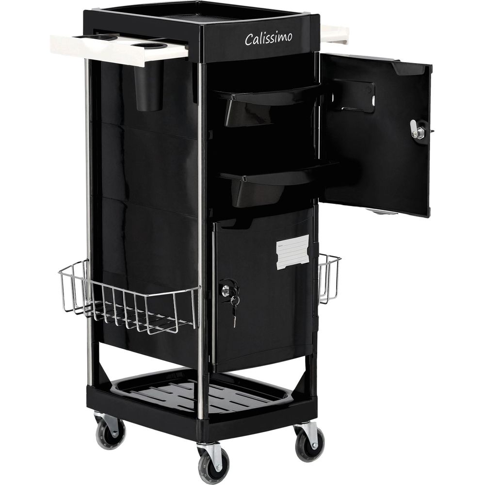Chariot de coiffure à roulettes X10-F - Desserte et table roulante pour coloration, meuble avec