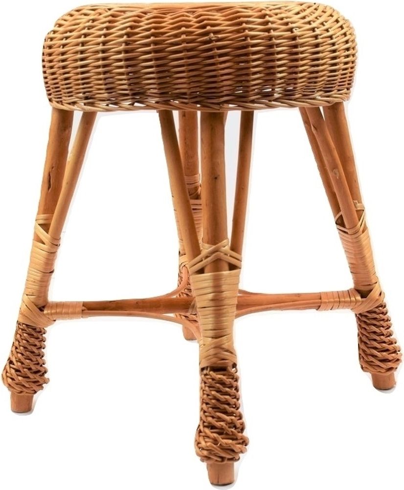 Hocker aus Weidengeflecht 47 cm