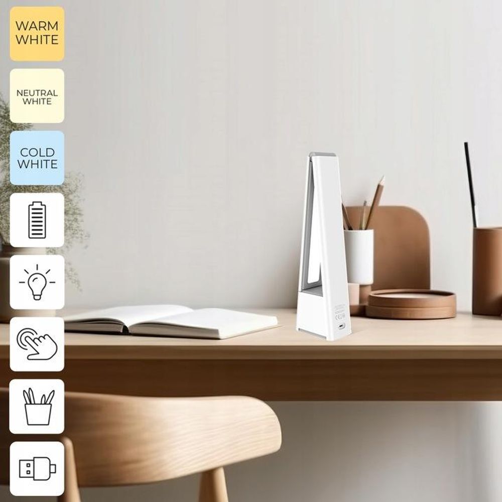 Forever Light Lampe de bureau pliable 5W - Variable pour un éclairage optimal