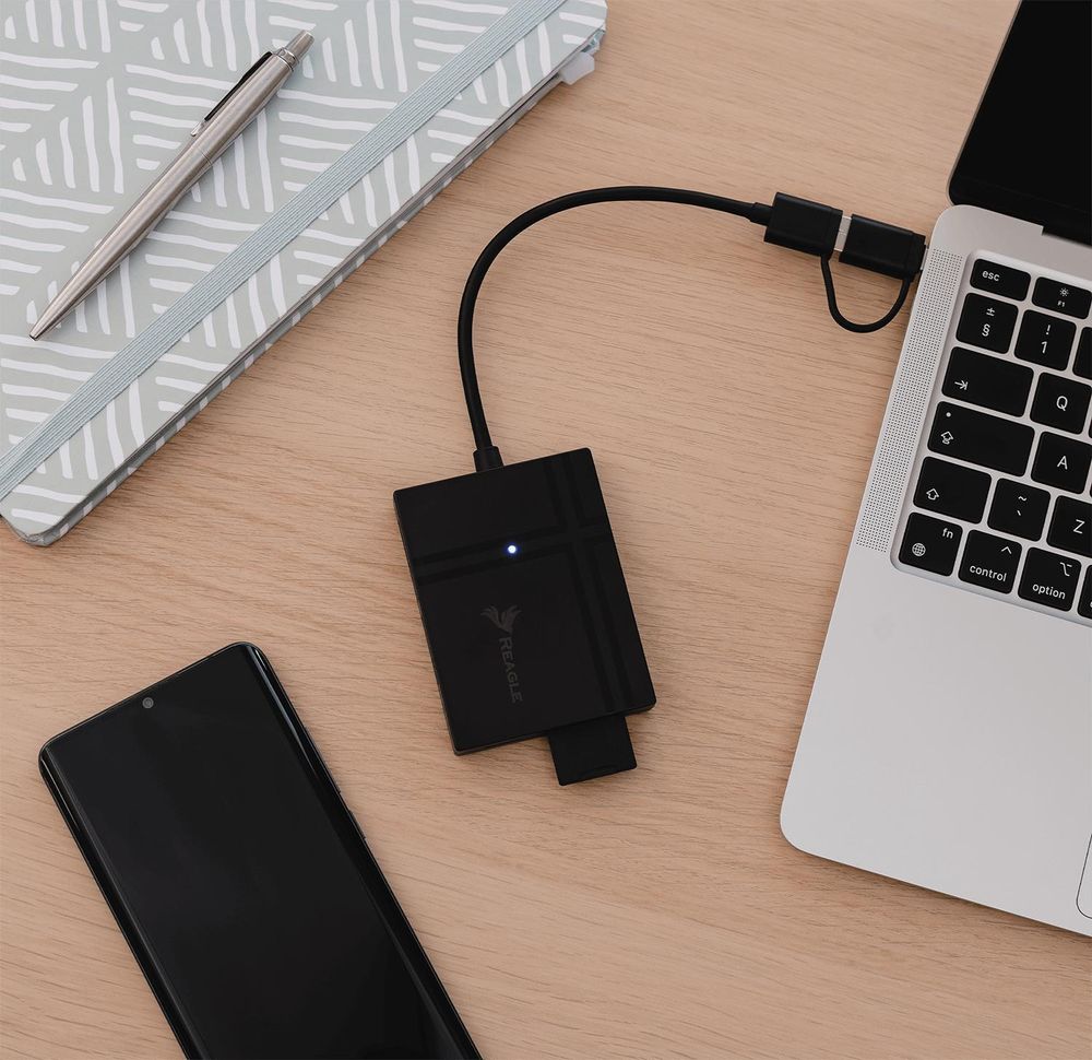 5 in 1 Speicherkartenleser USB C USB A Adapter SD TF MS CF XD Kartenlesegerät 5Gbps für Fotografen Videografen Laptop PC Tablet Smartphone Reagle