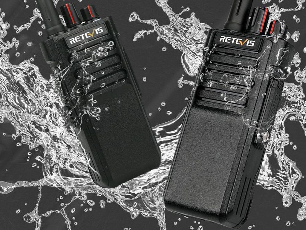 Retevis RT29 Walkie Talkie Großer Reichweite, 8W, 3200mAh Akku wiederaufladbar, IP67 wasserdicht, mit für Funkamateure, Outdoor-Aktivitäten, Logistik