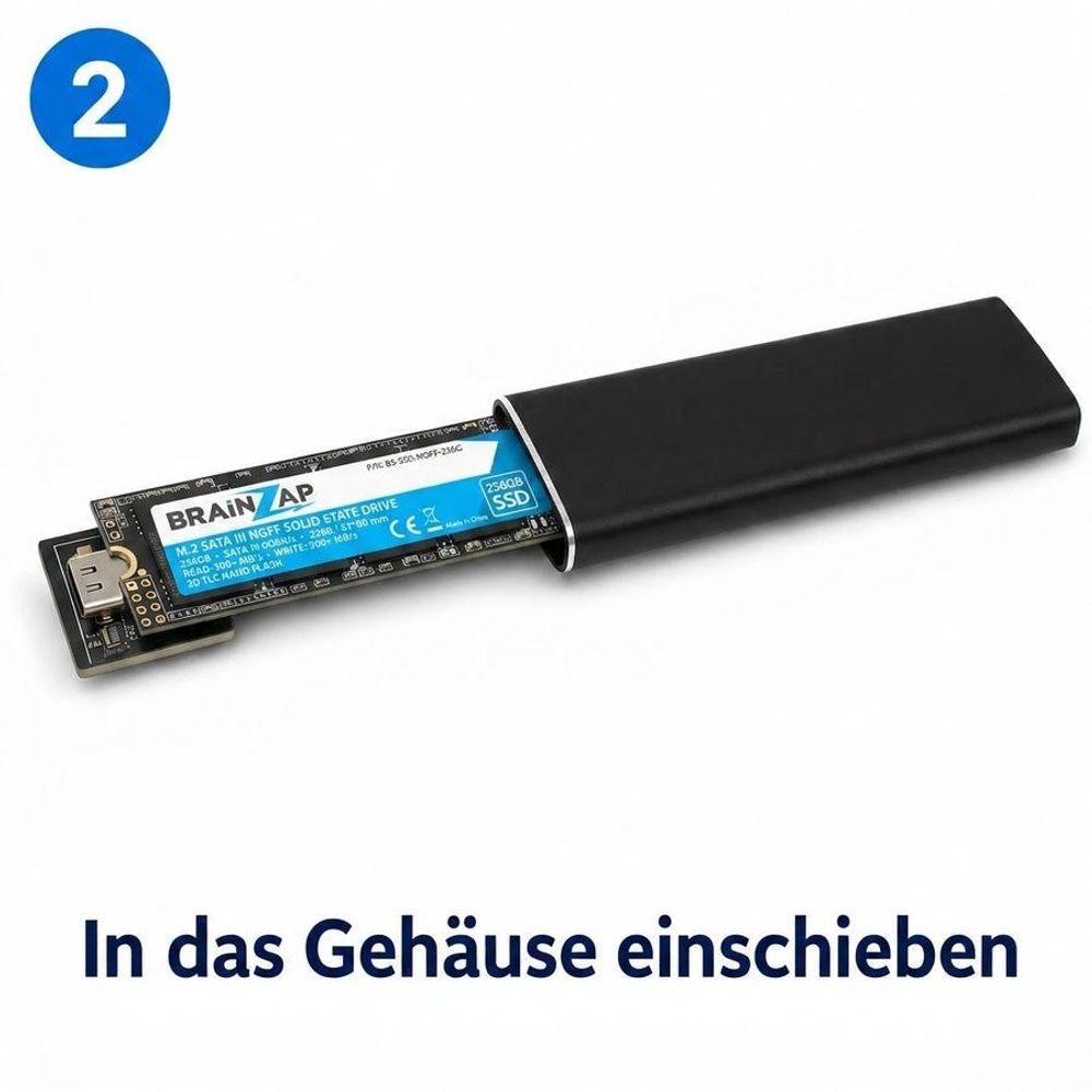 Schritt 2 – In das Gehäuse einschieben