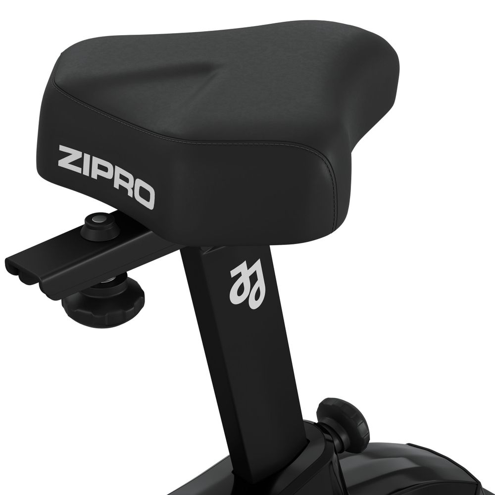 Zipro Heimtrainer Fahrrad Strike White – Design Fitnessbike in Weiß Bis 150kg Belastbar Magnetischer Hometrainer mit AppAnbindung Verstellbarem Sattel