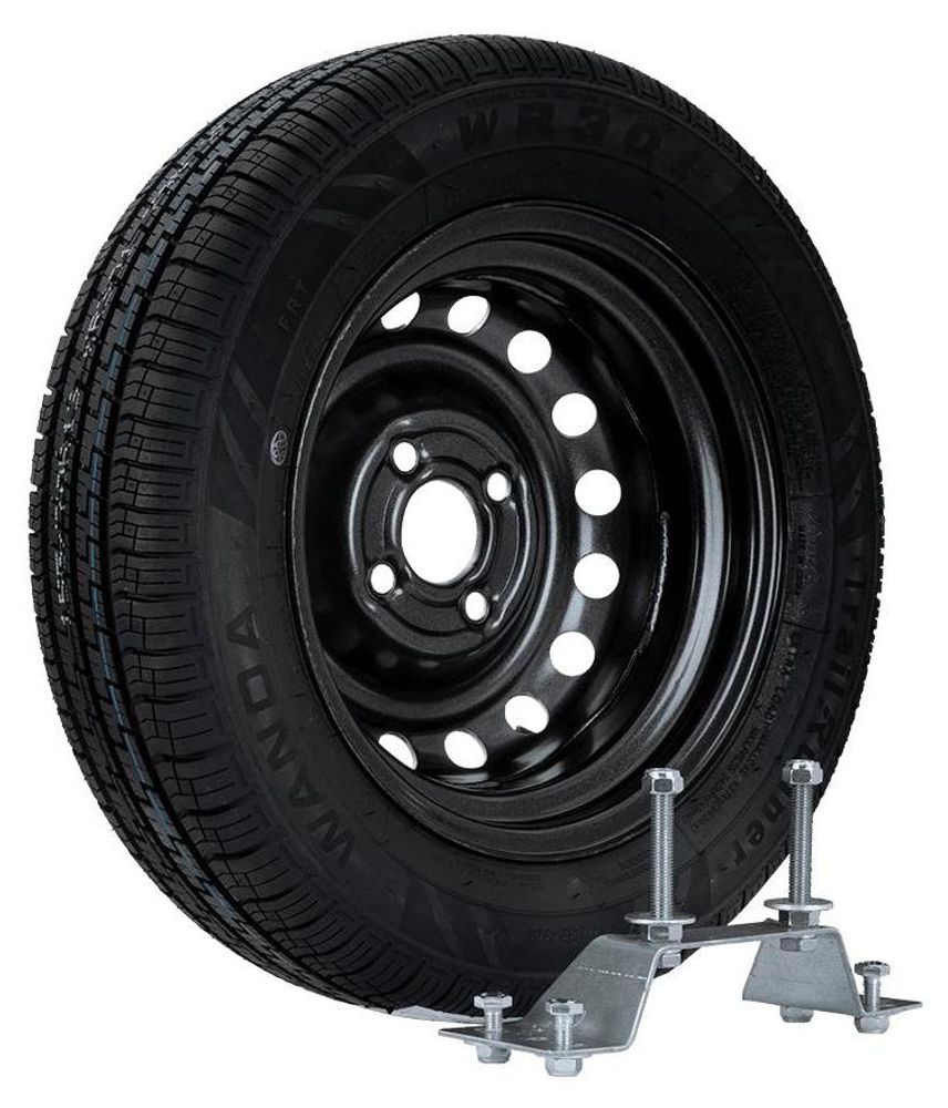 UNITRAILER Ersatzrad-Set 155/70 R13 79N mit Halterung für PKW-Anhänger