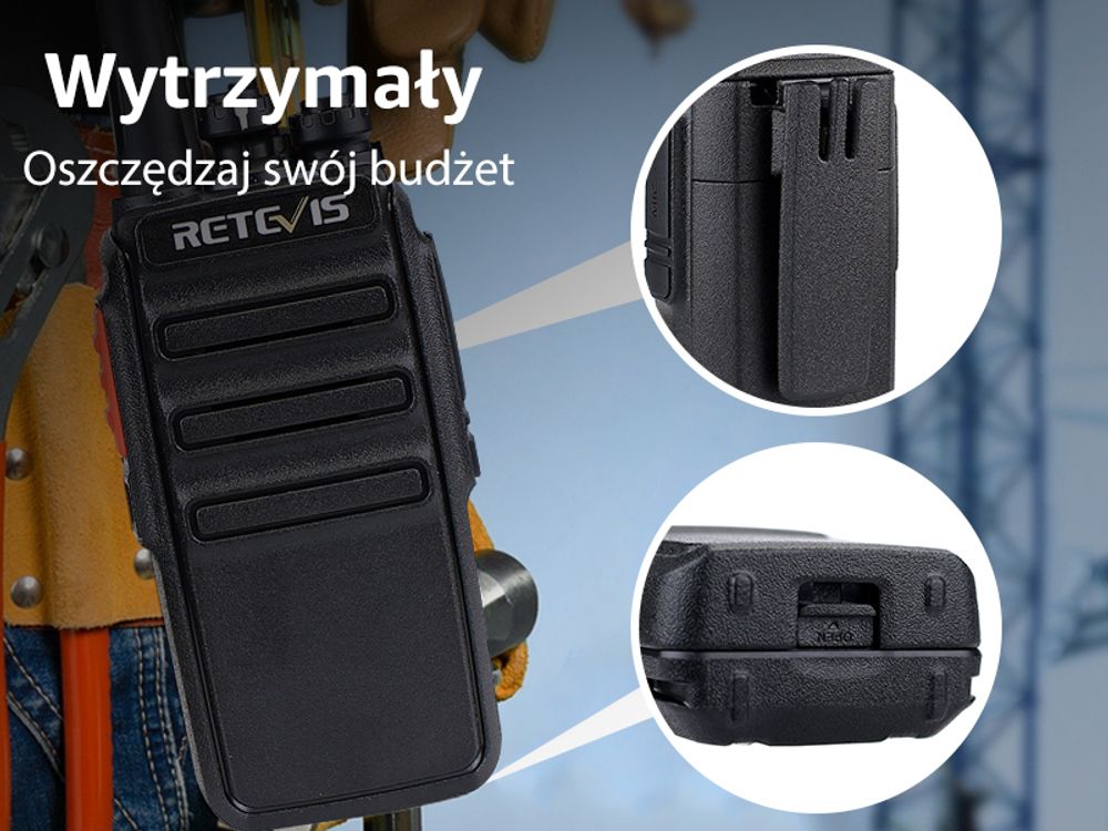 Radiotelefon Retevis RT24, 16-kanałowy ręczny radiotelefon VOX Squelch, ładowalny z zestawem słuchawkowym, stacja ładująca USB, do szkoły, hotelu, na plac budowy