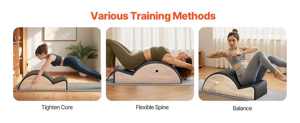 VEVOR Pilates-Wirbelsäulenkorrektur Yoga Zubehör für das Heim-Fitnessstudio, Fit
