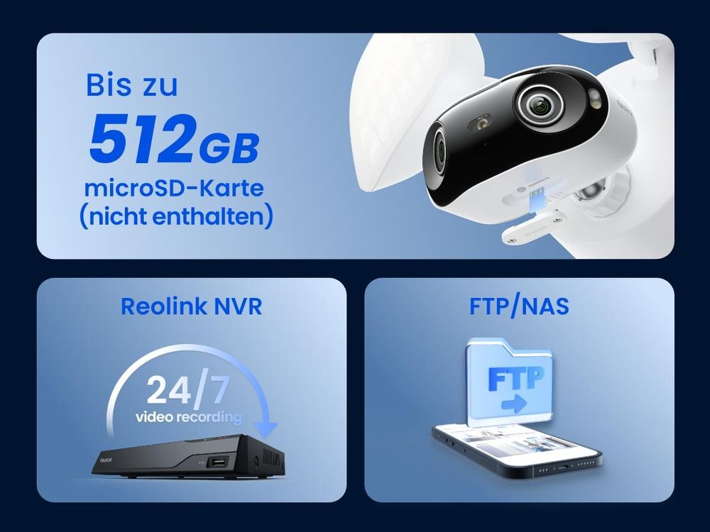 Reolink Elite Pro Floodlight PoE, 16MP 180° PoE Dual-Objektiv Flutlicht überwachungskamera Outdoor, 2800 Lumen, KI-Videosuche, Smart-Erkennung