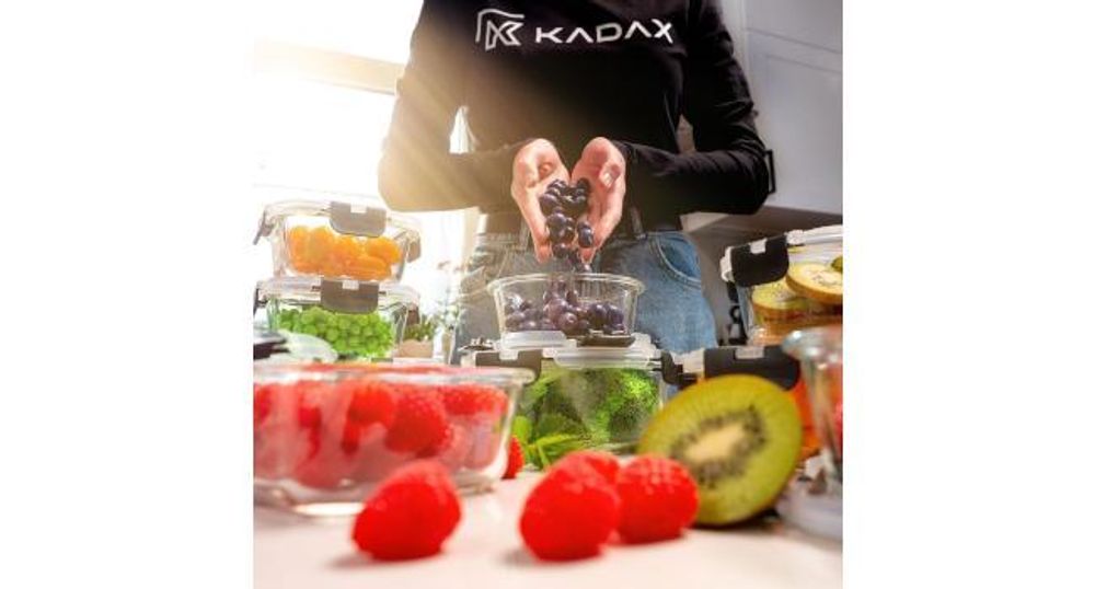 KADAX | 12er-Set Glasbehälter mit Deckel | Vorratsdosenset 320–1040 ml | luftdichte & auslaufsichere Lunchboxen, Meal Prep Boxen