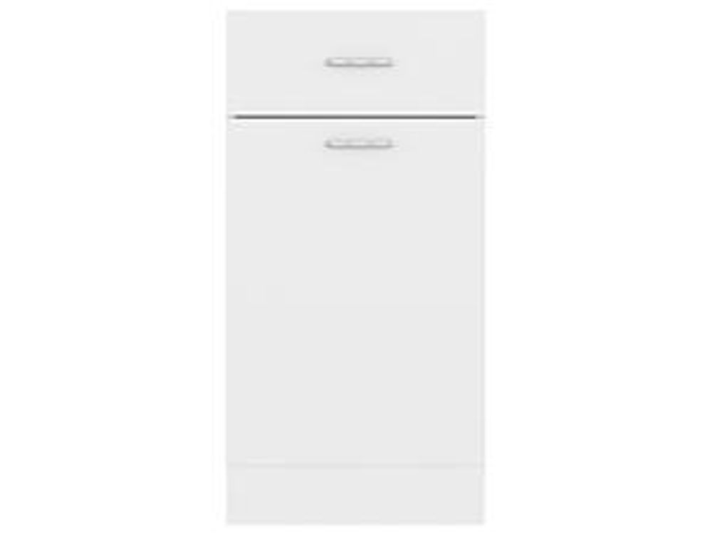 Cassettiera bianca 40x46x81,5 cm in materiale ligneo